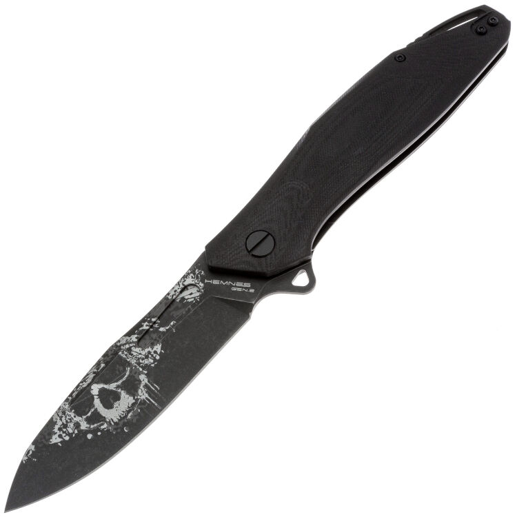 Нож Mr.Blade Hemnes Gen.2 LE Ghost blackwash сталь D2 рукоять Black G10