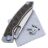 Нож Maxace Black Mirror Blue stonewash сталь M390 рукоять Ti/Carbon Fiber