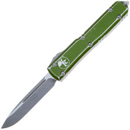 Нож Microtech Ultratech S/E Apocalyptic сталь M390 рукоять Distressed OD Green Aluminium (121-10DOD)