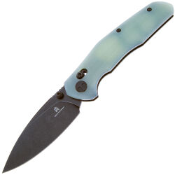 Нож Bestechman Ronan Black Titanized Stonewash сталь 14C28N рукоять Jade G10 (BMK02I)