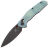 Нож Bestechman Ronan Black Titanized Stonewash сталь 14C28N рукоять Jade G10 (BMK02I)
