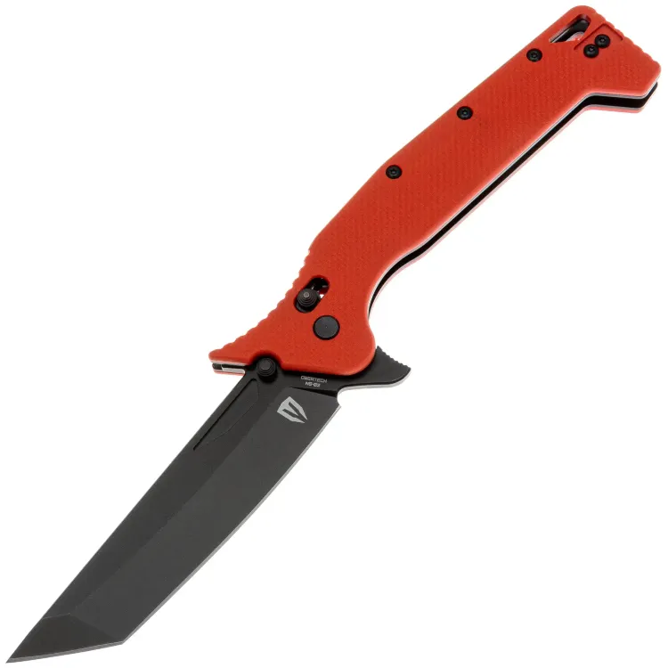 НожOBERTECHNS-02TBTantoblackстальVG-10рукоятьRedG10