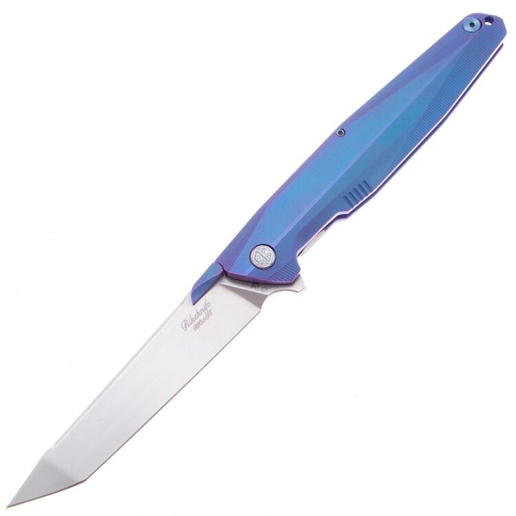Нож Rike Knife 1507T сталь M390 рукоять Blue Ti