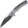 Нож WE Knife Ziffius blackwash/satin сталь CPM-20CV рукоять Gray Ti/Twill CF (WE22024A-1)
