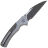 Нож We Knife Ziffius blackwash/satin сталь CPM-20CV рукоять Gray Ti/Twill CF (WE22024A-1)