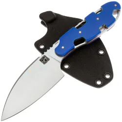 Нож 1-й Цех Резань сатин сталь N690 рукоять Микарта голубая