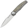 Нож Real Steel Avangard сталь M390 рукоять Titanium/Green Micarta (9781)