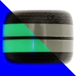 Бусина темлячная PhantomTools Blue Micarta/люминофор