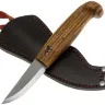 Нож Финка Коготь Медведя сталь Cor-X рукоять Зебрано (Дух Диких Лесов)