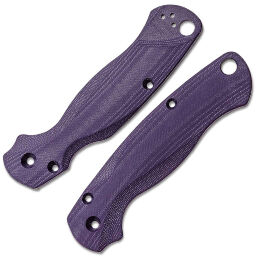 Накладки Flytanium Lotus для Spyderco Paramilitary 2 Purple G10