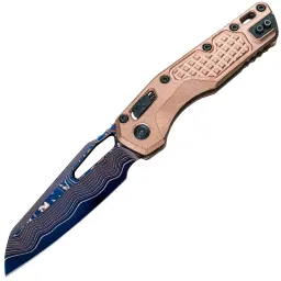 Нож Microtech MSI Ram-Lok сталь Blued Baker Forge Coppermai Damascus рукоять Frag Copper