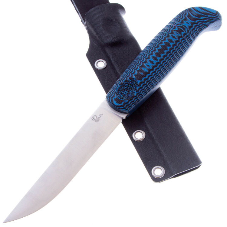 Нож Owl Knife North сталь N690 рукоять Грибок черно-синий G10