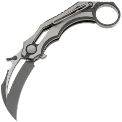 Нож WE Knife Cryonix gray stonewash сталь M390 рукоять Gray/Satin Titanium