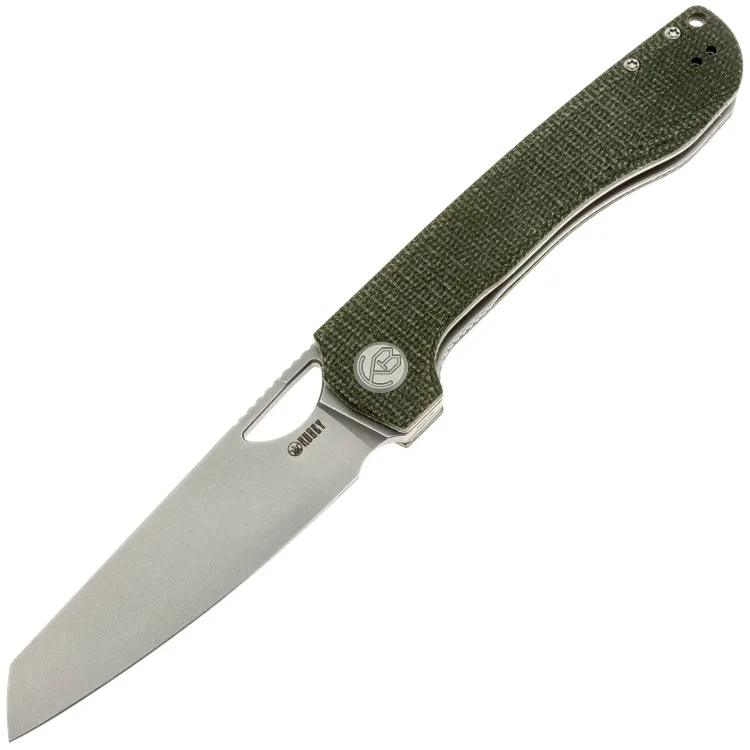 Нож Kubey Elang beadblast сталь AUS-10 рукоять Green Micarta