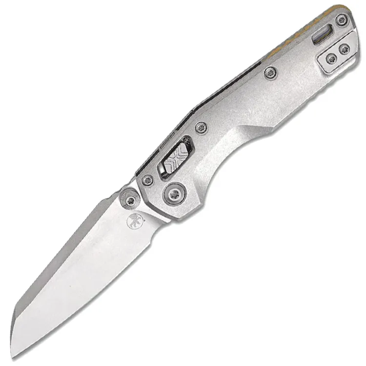 Нож Microtech Marfione Select MSI Mini stonewash сталь M390MK рукоять Grey Titanium