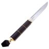 Нож Абхазский средний сталь AUS-8 полированный рукоять кавказский орех (011733)