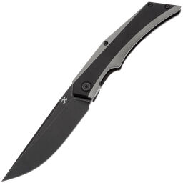 Нож Kansept Naska blackwash сталь S35VN рукоять Black/Gray Titanium