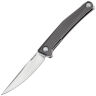 Нож Real Steel Teres satin сталь Nitro-V рукоять Gray Aluminum (7111GS)