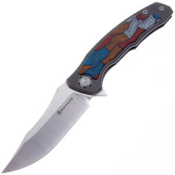 Нож Maxace Halictus 2.0 cталь M390 рукоять Titanium/Damask colour G10