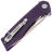 Нож SHOOZIZ XUN120 satin сталь D2 рукоять Purple G10