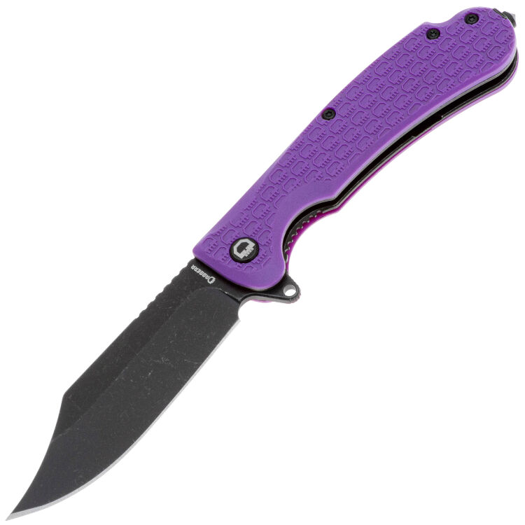 Нож Daggerr Powie DL blackwash сталь 8Cr14MoV рукоять Purple FRN