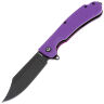 Нож Daggerr Powie DL blackwash сталь 8Cr14MoV рукоять Purple FRN