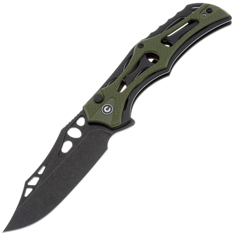 Нож CIVIVI Biophase blackwash сталь Nitro-V рукоять Black Aluminum/OD Green G10 (C23083C-2)