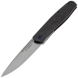 Нож Arkona Gethayr сталь M390 рукоять Marble CF/Blue Ti clip
