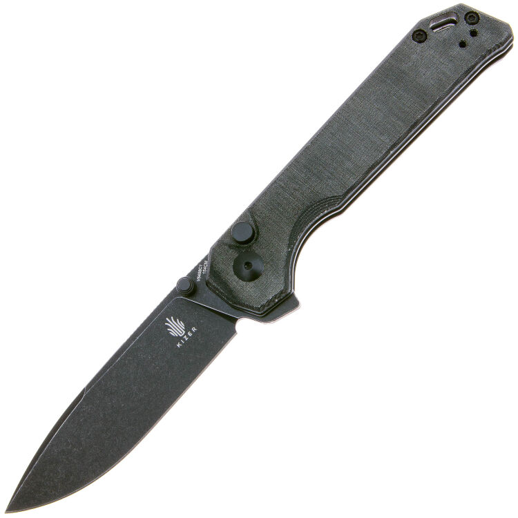 Нож Kizer Begleiter XL Blackwash сталь 154CM рукоять Grey Micarta