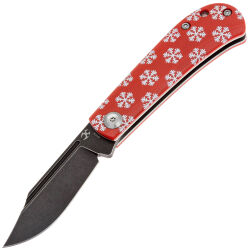 Нож Kansept Bevy сталь 154CM рукоять Red Snowflake G10
