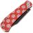 Нож Kansept Bevy сталь 154CM рукоять Red Snowflake G10