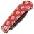 Нож Kansept Bevy сталь 154CM рукоять Red Snowflake G10
