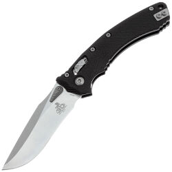 Нож Microtech Amphibian Ram-Lok 30th anniversary stonewash сталь M390MK рукоять Black Fluted G10
