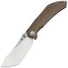Нож Kansept Tipper satin сталь S35VN рукоять Bronze Titanium