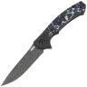 Нож ZT 0450MMC Sinkevich сталь Damascus Vegas Forge рукоять Frost FatCarbon/Ti