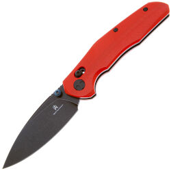 Нож Bestechman Ronan Black Titanized Stonewash сталь 14C28N рукоять Red G10 (BMK02J)