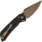 Нож Tenable Fenrir Crossbar Lock rose gold сталь Nitro-V рукоять Frag Black G10