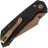 Нож Tenable Fenrir Crossbar Lock rose gold сталь Nitro-V рукоять Frag Black G10