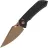 Нож Tenable Fenrir Crossbar Lock rose gold сталь Nitro-V рукоять Frag Black G10