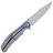 Нож We Knife Zonda beadblast сталь CPM-20CV рукоять Gray Ti/Flamed Ti/Twill CF (WE22016-2)