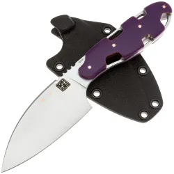 Нож 1-й Цех Резань сатин сталь N690 рукоять Микарта фиолетовая