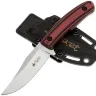 Нож Kizlyar Supreme Asket stonewash сталь N690 рукоять Black/Red G10