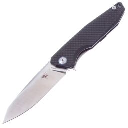 Нож CH 3004 сталь D2 рукоять Carbon Fiber/Gray Titanium