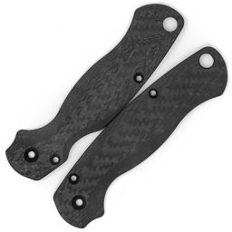 Накладки Flytanium Lotus для Spyderco Paramilitary 2 Weave Carbon Fiber