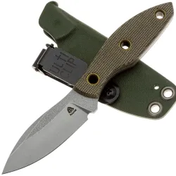 Нож PhantomTools Canuck M сталь Cromax рукоять Green canvas Micarta