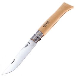 Нож Opinel №12 Tradition серрейтор сталь 12C27 рукоять бук (002441)