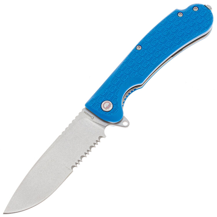 Нож Daggerr Wocket DL stonewash serrated сталь 8Cr14MoV рукоять Blue FRN