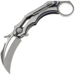 Нож WE Knife Cryonix stonewash сталь M390 рукоять Blue/Satin Titanium