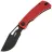 Нож Kubey Gurkha blackwash сталь 14C28N рукоять Red