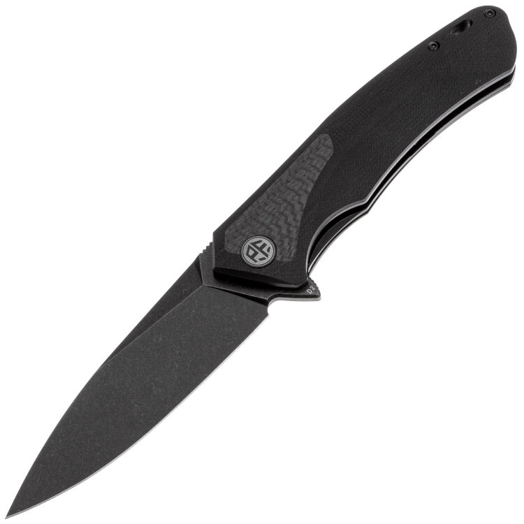 Нож Petrified Fish Pub blackwash сталь D2 рукоять Black G10/CF